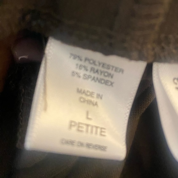 🔥NY&C Flare Leg Ponte Knit Pant. Color: Brown. Size LP (Large Petite) - Picture 3 of 8